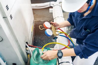 Technicians Installing HVAC Systems